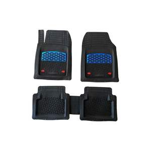 Juego de alfombrillas de piscina 3D compatibles con Jeep Wrangler, zafiro, negro, cromo, azul - Product Image 1