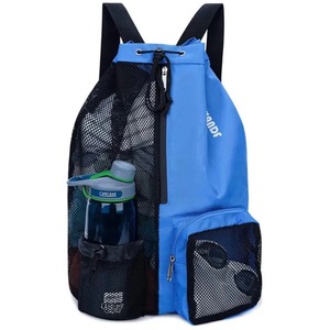 Summer Sports Storage <b>Bag</b> with Drawstring Wet Pockets Mesh for Men and Women Outdoor Hiking Beach Backpack for <b>Swim</b> Rucksack - Product Image 4