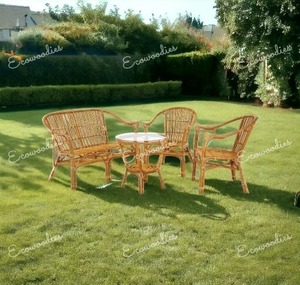 Nueva llegada de lujo moderno de madera de teca Patio jardín sofá conjuntos de muebles de exterior muebles de jardín al aire libre sofá conjunto de muebles de Patio - Product Image 5