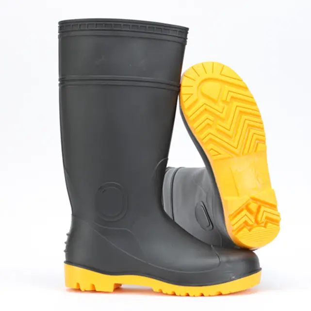 Building Construction Rubber Safety Boots Wholesale Logo Size As Per Customer Demands