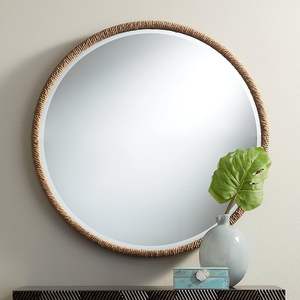 Miroir rond en rotin fait main du Vietnam hypoallergénique nouveau design pour la maison de luxe Glam caractéristique attrayante pour les clients vérifier - Product Image 4