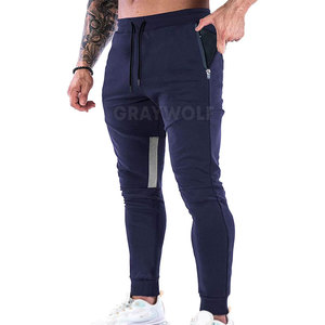 Pantalones de entrenamiento de ajuste cónico para hombre con logotipo personalizado, pantalones de entrenamiento atléticos ajustados para correr, ropa deportiva para gimnasio - Product Image 3