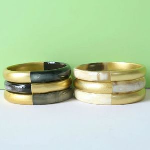 OUTILS CORNE Fait Main De Luxe En Gros Naturel Buffle Ox Vache Corne Bracelet Bijoux De Mode pour Hommes et Femmes - Product Image 5