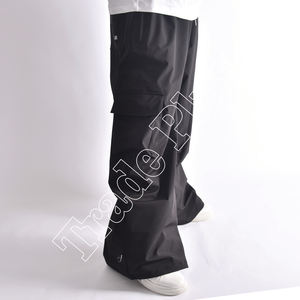 Pantalones de esquí de cintura elástica Unisex para hombre, pantalones de nieve holgados, impermeables, a prueba de viento, de talla grande, con cremallera estampada para - Product Image 4