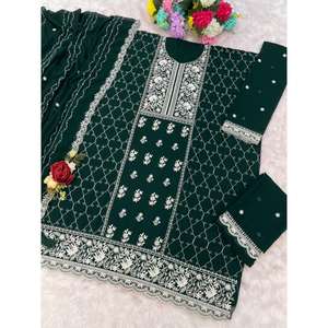 Vente Flash : Kurta / Kurti de Luxe pour Femme, Broderie Riche, Idéal pour Mariages et Fêtes, Fournisseur Indien - Product Image 3