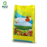 EPP VIETNAM 50kg Tas Zipper Anyaman PP Berlapis BOPP dengan Lapisan Anti Lembab untuk Produk Pertanian