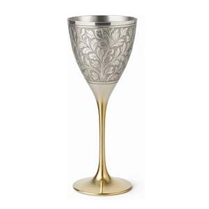 Cáliz de Latón Hecho a Mano, Copa de Vino Premium Moderna Dorada de 1000 ml, Ecológica para Hogar, Bar, Exterior y Decoración - Product Image 1