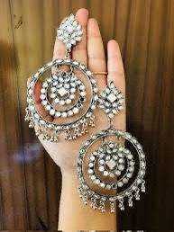 Pendientes de aro de metal con acabado antiguo, hechos a medida con espejo, ideales para tiendas de joyería de moda para reventa - Product Image 5