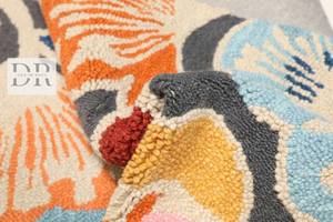 ชุดพรมพื้นที่ดอกไม้ลายลูเซ่ทอมือจากนิวซีแลนด์และ100% ขนแกะคุณภาพสูงสำหรับใช้ในบ้านพื้นรับประทานอาหาร - Product Image 5