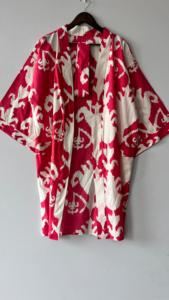 Belle main bloc imprimé coton Kimono Robe hiver Peignoir et Robe de douche ODM approvisionnement - Product Image 3