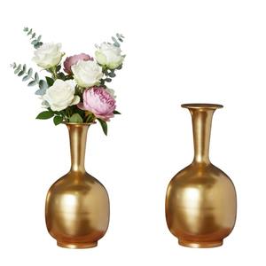 Unique Hammered Design <b>Tall</b> Table <b>Flower</b> Holder Decorative Gold Metal <b>Vase</b> Set For Home Decor & Events Elegant Metal <b>Flower</b> <b>Vase</b> - Product Image 6