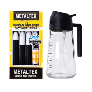 METALTEX ขวดสเปรย์น้ำส้มสายชูและน้ำมัน 400 มล. ชุด 6 ชิ้น อุปกรณ์เฉพาะทาง - Product Image 2