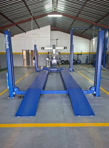 Elevadores de alineación de cuatro columnas para vehículos pesados con placas deslizantes y placas giratorias para servicio integral de ruedas, disponibles para la venta - Product Image 4