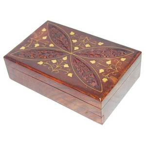 Caja de joyería decorativa para el hogar para electrodomésticos, caja de almacenamiento de joyería de madera multiusos en forma de corazón para contenedor de mercancías - Product Image 2