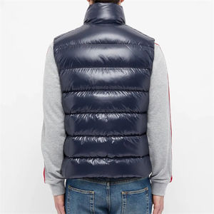 Chaleco Acolchado Ligero de Nailon Brillante sin Mangas, Chaqueta de Invierno Cálida Unisex al por Mayor - Product Image 6