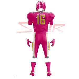 Uniformes de football américain de haute qualité, respirants, antibactériens, à séchage rapide, grandes tailles, designs personnalisés, impression numérique 100% - Product Image 6