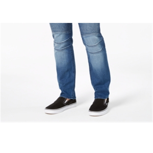 Jeans Moto da Uomo American Rag, Vestibilità Slim, Stile Dritto, Denim Stonewashed, Taglia 34x30, Stile Vintage e Hip Hop, Colore Blu per l'Inverno - Product Image 3