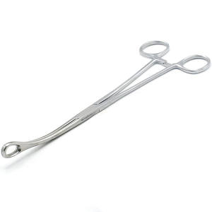 Pinzas para Esponjas Quirúrgicas Forester, Curvas, Rectas, Dentadas, 25 cm, Pinzas de Obstetricia y Cirugía General, Pinzas Médicas para Esponjas - Product Image 2