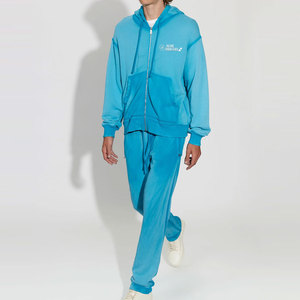 Survêtements d'hiver à capuche unis délavés à l'acide, personnalisables avec votre propre design, respirants pour hommes – Marque privée, les plus vendus - Product Image 3