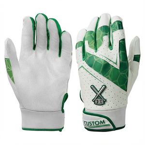 Gants de frappe de baseball en cuir de qualité supérieure, prix de gros personnalisé, paume en cuir premium, sangle de poignet renforcée, gants de frappe de softball de haute qualité - Product Image 5