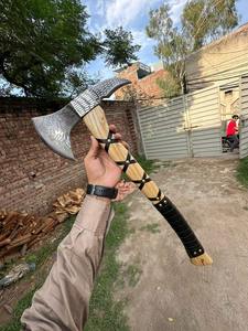 Steel Craft International : Hache viking en acier au carbone de haute qualité, nouveau design, à vendre, hache viking en acier au carbone personnalisée pour l'extérieur - Product Image 6