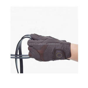 Gants d'équitation pour chevaux, en cuir/PU, pour l'hiver, à doigts entiers, fermeture à boucle, flexibles, antidérapants, pour l'extérieur, neufs - Product Image 2