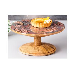 Soporte para Tartas de madera Natural de la mejor calidad, diseño informal para el hogar de Hotel de lujo con esmalte impreso para taza, pastel, utensilios para hornear, uso en restaurante - Product Image 3