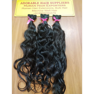 100% Indian Long Bodywave Raw Virgin Hair Color marrón natural Sin procesar Temple Extensiones de tejido de cabello humano - Product Image 2