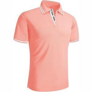 Haute qualité hommes Polo 100% Polyester t-shirt Logo personnalisé hommes plaine séchage rapide respirant polo t-shirts - Product Image 4
