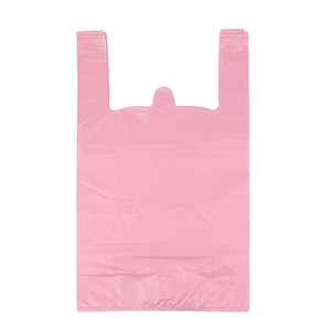 Vente en gros de t-shirts en plastique multicolores personnalisables, sacs à provisions, sacs d'emballage de vêtements pour magasins de vêtements - Product Image 3