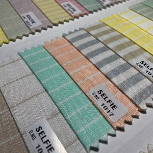 Tissu à rayures effet lin pour selfies, tissu de chemiserie de qualité supérieure - Product Image 2