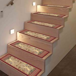 Tapis imprimé abstrait - Lavable en machine, design turc, confort rafraîchissant, tapis d'entrée - Product Image 4