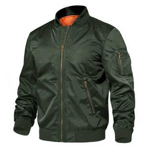 Mens Cotton Padded Pilot Bomber <b>Jacket</b> Coat Custom Puffer Windproof <b>Winter</b> Outwear Zipper Closure Print Plus Size Safari <b>Jacket</b> - Product Image 4