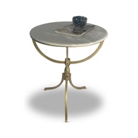 Mesa de Centro Moderna de Aluminio Plateado con Tapa de Mármol, Diseño de Pulpo de Lujo, Logotipo Personalizado, Muebles para Sala de Estar, ¡Superventas!