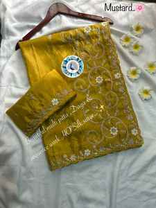 Estilo moderno de Bollywood Ética India Ombre Color Impreso Suave Georgette Saree para mujeres A-Line Borla para bodas Fiestas - Product Image 4