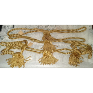 Luxurious Rope <b>Curtain</b> <b>Tie</b> <b>Back</b> That Adds Durable Functional Support And Stylish Handmade Elegance To <b>Curtains</b> - Product Image 3