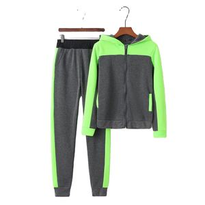 Ensemble de survêtement décontracté pour femme en deux pièces, sweat-shirt à capuche à manches longues avec poches, pantalon 100% coton - Product Image 1