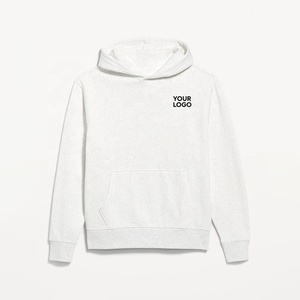 เสื้อฮู้ดดี้ผู้ชายแบบใหม่ 400GSM  แบบเรียบ  ไม่มีลาย  สามารถปรับแต่งได้  เสื้อฮู้ดดี้และเสื้อสเวตเชิ้ตแฟชั่นสำหรับผู้ชาย ฤดูใบไม้ผลิและฤดูใบไม้ร่วง - Product Image 1