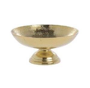 Saladier en métal doré avec support pour la maison ou le restaurant Décor de table élégant pour servir la salade dans le salon - Product Image 1