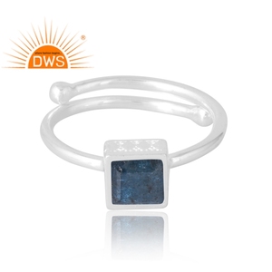 Nouveau design élégant 925 argent sterling kyanite naturelle bague en pierres précieuses fabricant de bijoux personnalisés - Product Image 3