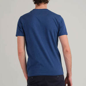 Camiseta de Cuello Redondo Transpirable de Verano en Azul Rey, Mezcla de Tres Materiales, Diseña Tu Propio Logotipo, Camiseta Personalizada con Impresión para Hombre - Product Image 4