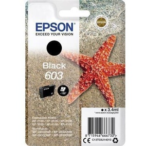 Pour Epson 603 Original pour cartouche d'encre noire 3,4 ml environ. 150 pages - Product Image 1