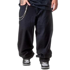 Pantalon en jean ample pour homme, de haute qualité, en coton, coupe décontractée, style streetwear, très vendu pour l'été et l'hiver. - Product Image 1