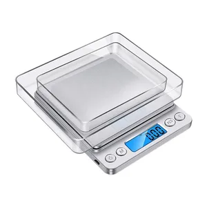 Portable Mini Metal Electronic Digital <b>Kitchen</b> & Jewelry <b>Scale</b> with Precision Gram Measurement Non-Stick & Easy Clean - Product Image 3