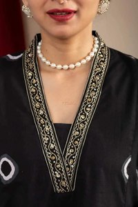 ผ้าคอตตอนแท้สำหรับงานปาร์ตี้ผ้าแฟนซีคอวีน้ำหนักเบาลายดอกไม้ผ้าแฟนซีใหม่ออกแบบโดยดีไซเนอร์ - Product Image 3