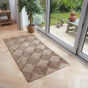 Alfombra de paja de mimbre Seagrass cuadrada de 3x9 al mejor precio, alfombra para sala de estar y circulación sanguínea en los pies