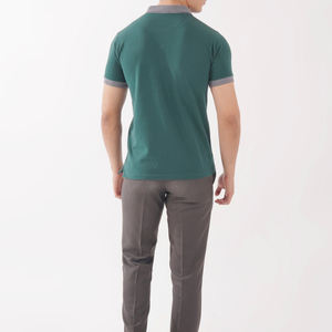 เสื้อโปโลผู้ชายแฟชั่นล่าสุดระบายอากาศได้เสื้อโปโลแขนสั้น - Product Image 3