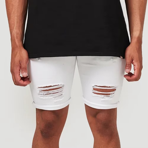 Ropa informal de verano para hombre, alta calidad, cómoda, elástica, blanca, con cremallera rasgada, botón transpirable, respetuoso con el medio ambiente, personalizable - Product Image 3