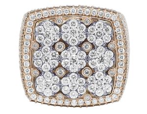 Anillo de campeón de moissanita de lujo para hombres VVS Diamond 925 Sterling Silver Hip Hop Jewelry - Product Image 3