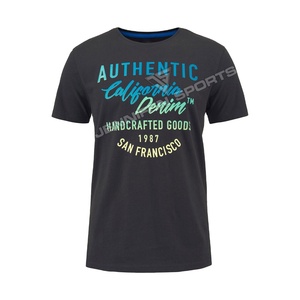 Camiseta Personalizada para Hombre 2026, 100% Algodón Jersey, Cuello Redondo, Logotipo Personalizado con Etiqueta Interior en el Cuello - Product Image 1